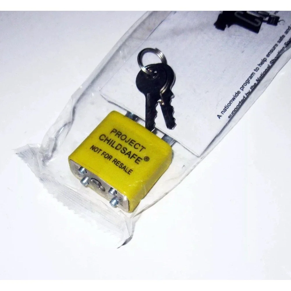 New‎ Sealed Cable Gun Lock Project ChildSafe 2 Keys Handgun Pistol Safety